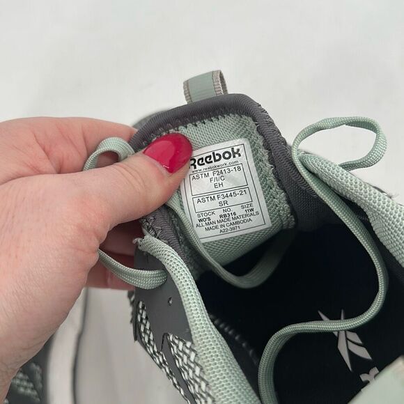 Reebok Fusion Flexweave Women's Work Safety Composite Toe Sneaker Gray Size 11 - Picture 6 of 9